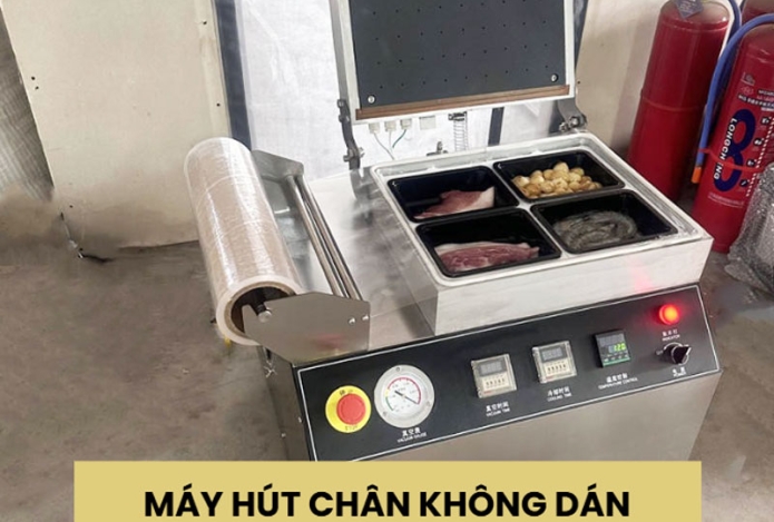 Máy hút chân không dán miệng khay là gì? model nên mua