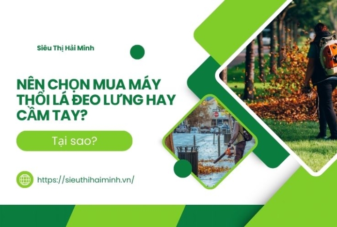 Hình ảnh Nên chọn mua máy thổi lá đeo lưng hay cầm tay? Tại sao