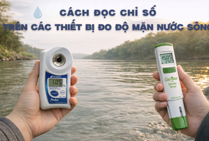 Hình ảnh Cách Đọc Chỉ Số Trên Các Thiết Bị Đo Độ Mặn Nước Sông