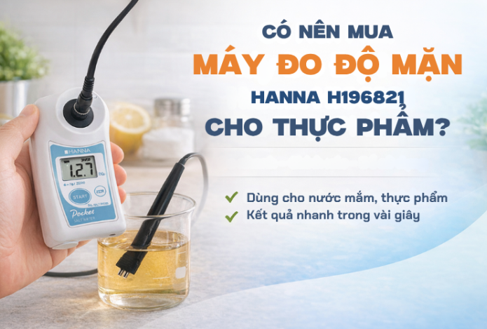 Hình ảnh Có Nên Mua Máy Đo Độ Mặn Hanna Hi96821 Cho Thực Phẩm
