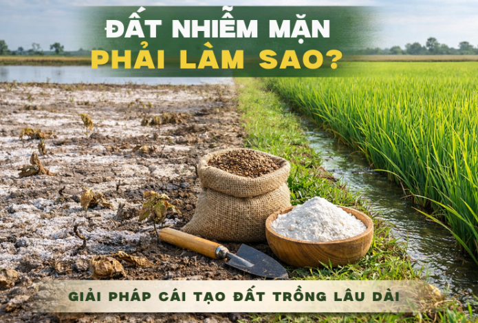 Đất Nhiễm Mặn Phải Làm Sao? Giải Pháp Cải Tạo Đất Trồng Lâu Dài