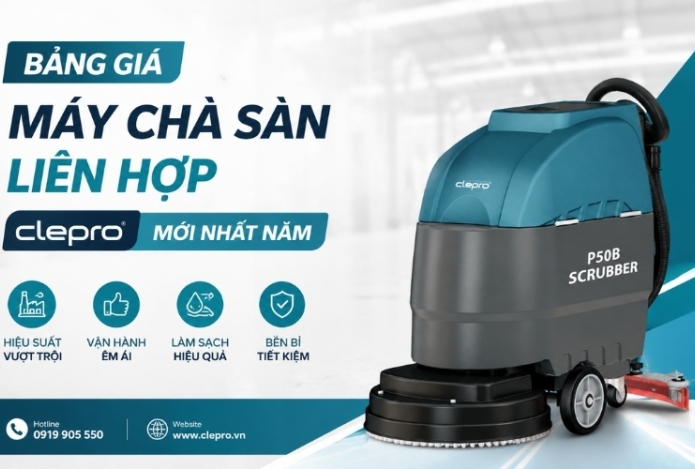 Bảng giá máy chà sàn liên hợp Clepro mới nhất năm
