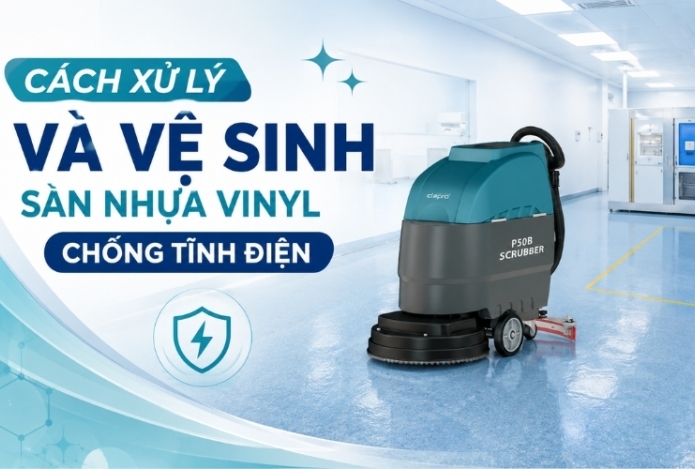 Cách xử lý và vệ sinh sàn nhựa Vinyl chống tĩnh điện
