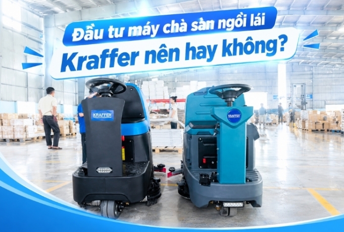 Đầu tư máy chà sàn ngồi lái kraffer nên hay không?