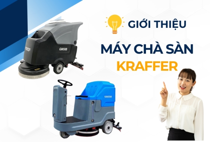 Hình ảnh Review Chi Tiết Máy Chà Sàn Kraffer Năm 2024