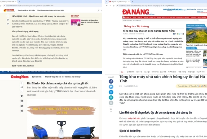Hình ảnh Báo Chí Nói Gì Về Máy Chà Sàn Hải Minh Cung Cấp