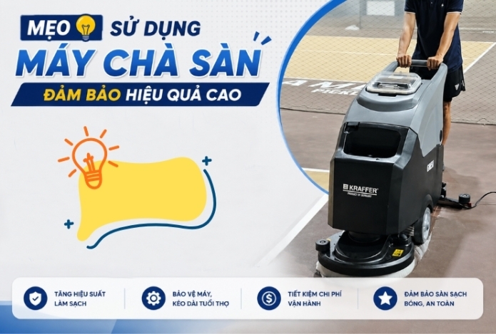 Hình ảnh Mẹo Sử Dụng Máy Chà Sàn Đảm Bảo Hiệu Quả Cao