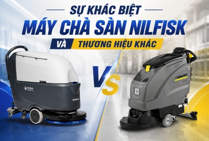 Hình ảnh Sự khác biệt máy chà sàn Nilfisk và thương hiệu khác