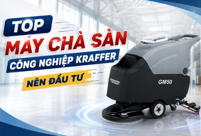 Hình ảnh Top Máy Chà Sàn Công Nghiệp Kraffer Nên Đầu Tư