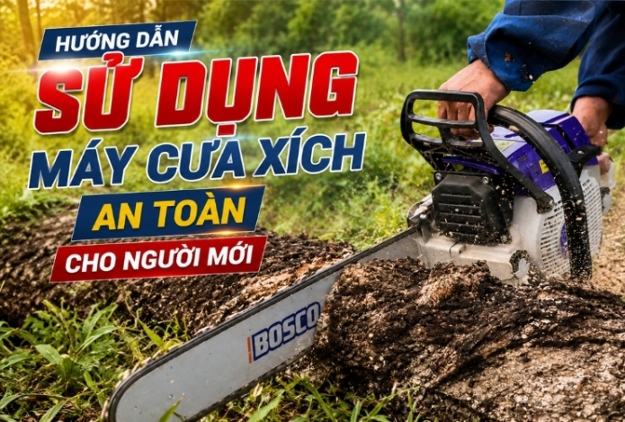 Hình ảnh Hướng dẫn sử dụng máy cưa xích an toàn cho người mới
