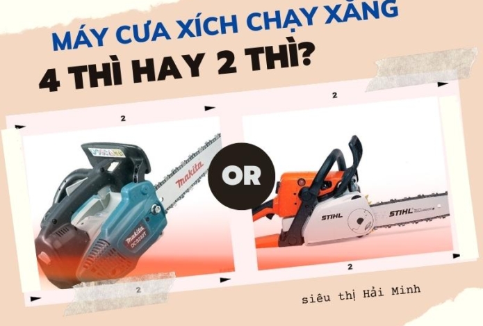 Hình ảnh Nên Sử Dụng Máy Cưa Xích Chạy Xăng 4 Thì Hay 2 Thì?