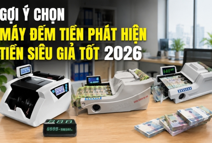 Hình ảnh Gợi ý Chọn Máy Đếm Tiền Phát Hiện Tiền Siêu Giả Tốt 2026