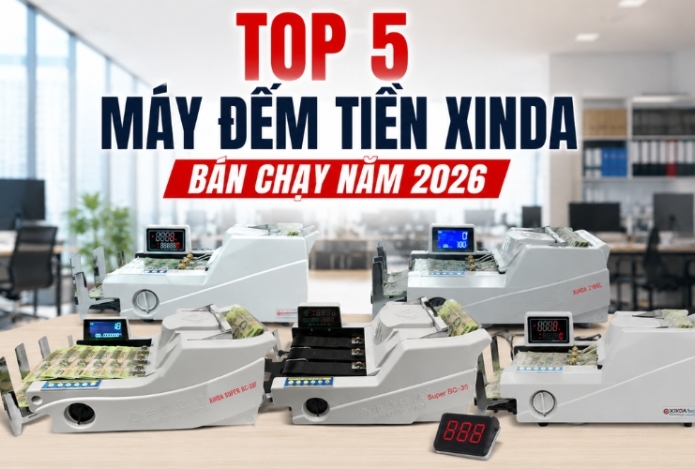 Hình ảnh Top 5 máy đếm tiền Xinda bán chạy năm 2026