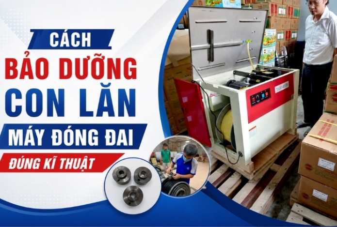 Hình ảnh Cách Bảo Dưỡng Con Lăn Máy Đóng Đai Đúng Kĩ Thuật