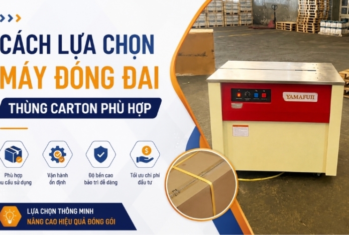 Hình ảnh Cách Lựa Chọn Máy Đóng Đai Thùng Carton Phù Hợp