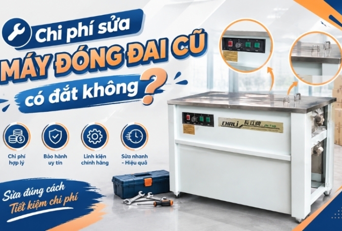 Chi phí sửa máy đóng đai cũ có đắt không?