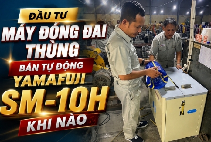 Đầu tư máy đóng đai thùng bán tự động Yamafuji SM-10H khi nào