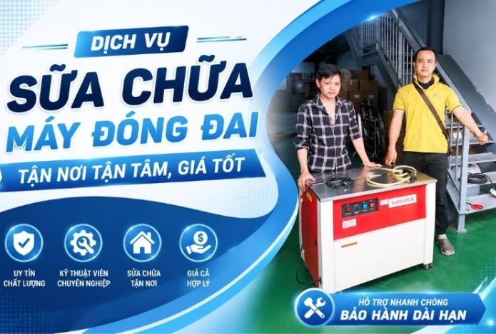 Dịch Vụ Sửa Chữa Máy Đóng Đai Tận Nơi Tận Tâm, Giá Tốt