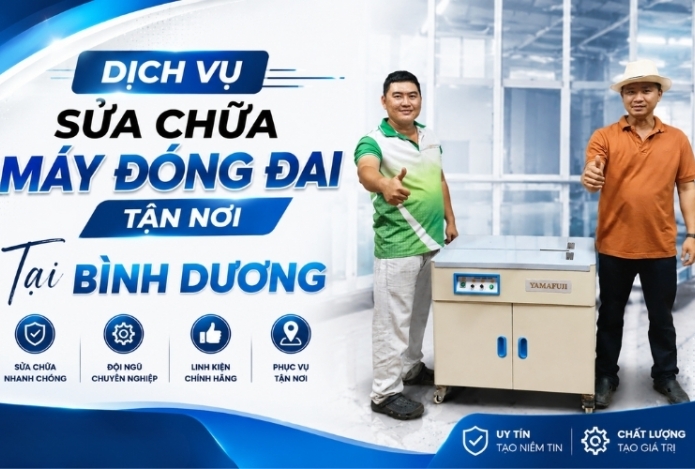 Dịch vụ sửa chữa máy đóng đai tận nơi tại Bình Dương
