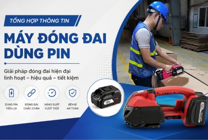 Tổng hợp thông tin máy đóng đai dùng pin