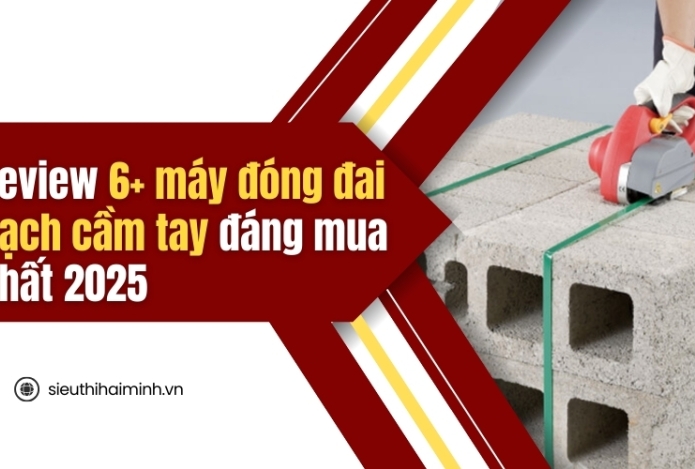 Hình ảnh Review 6+ máy đóng đai gạch cầm tay đáng mua nhất