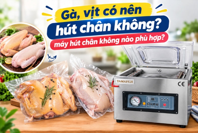 Gà, vịt có nên hút chân không? máy hút chân không nào phù hợp?