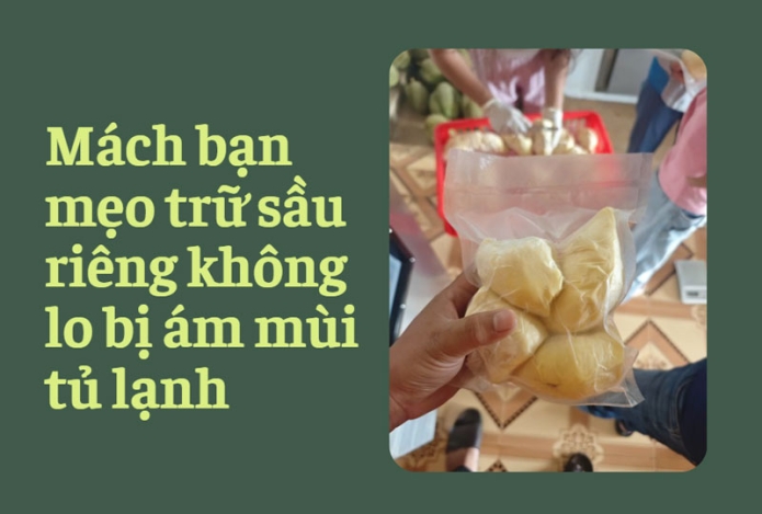 Mách bạn mẹo trữ sầu riêng không lo bị ám mùi tủ lạnh