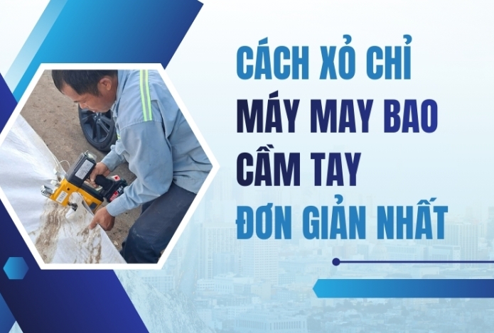 Hình ảnh Cách xỏ chỉ máy may bao cầm tay đơn giản nhất