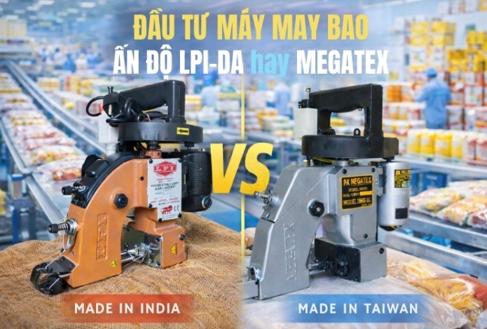 Đầu tư máy may bao Ấn Độ LPI-DA hay Megatex