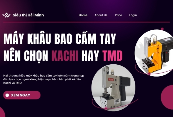 Hình ảnh Máy Khâu Bao Cầm Tay Nên Chọn Kachi Hay TMD