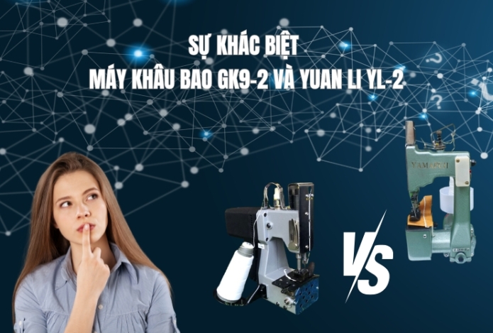 Hình ảnh Sự Khác Biệt Máy Khâu Bao Gk9-2 Và Yuan Li Yl-2