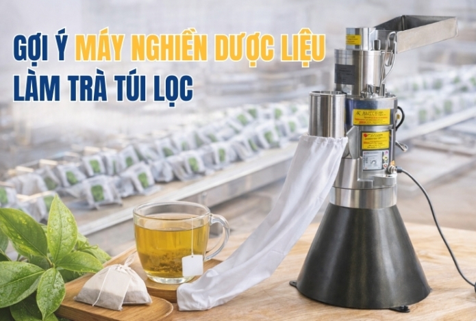 Gợi ý máy nghiền dược liệu làm trà túi lọc
