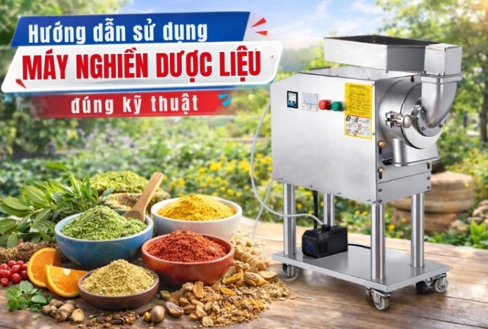 Hướng dẫn sử dụng máy nghiền dược liệu đúng kỹ thuật