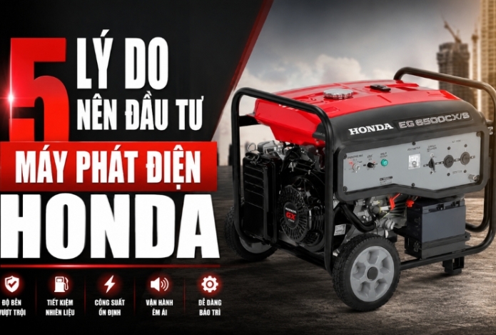 Hình ảnh 5 Lý Do Nên Đầu Tư Máy Phát Điện Honda