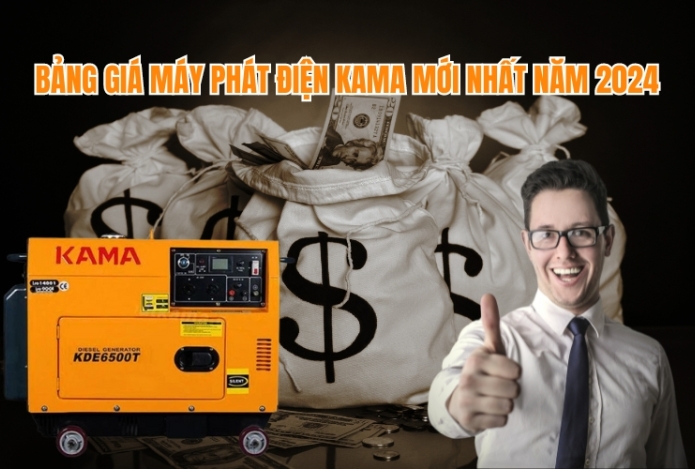 Hình ảnh Bảng giá máy phát điện Kama mới nhất năm 2024