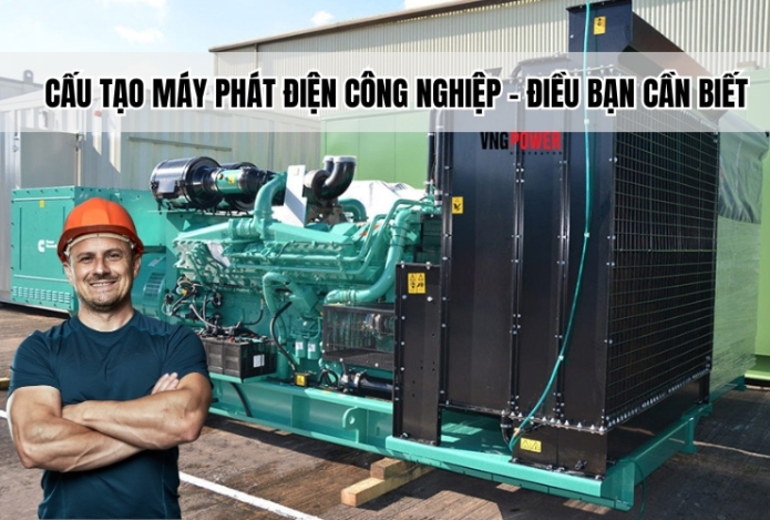Hình ảnh Cấu tạo máy phát điện công nghiệp - Điều bạn cần biết