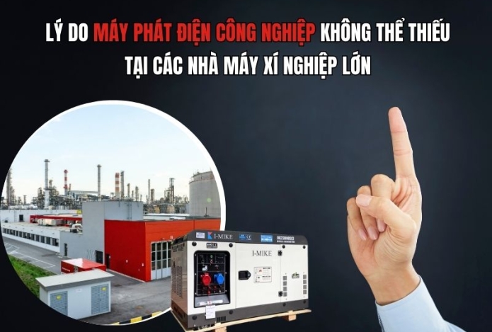 Hình ảnh Lý do máy phát điện công nghiệp không thể thiếu tại các nhà máy xí nghiệp lớn