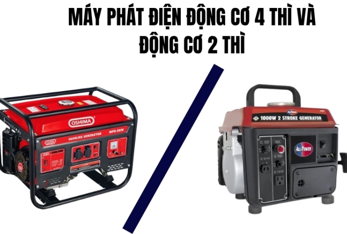 Hình ảnh Máy Phát Điện Động Cơ 4 Thì Và Động Cơ 2 Thì