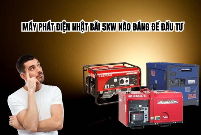 Hình ảnh Máy Phát Điện Nhật Bãi 5KW Nào Đáng Để Đầu Tư