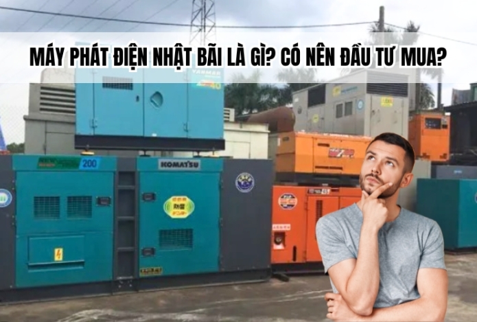 Hình ảnh Máy phát điện Nhật bãi là gì? Có nên đầu tư mua?