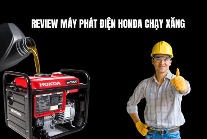 Hình ảnh Review Máy Phát Điện Honda Chạy Xăng