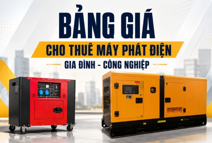 Hình ảnh Bảng Giá Cho Thuê Máy Phát Điện Gia Đình - Công Nghiệp 2026