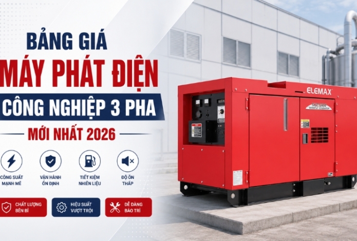 Hình ảnh Bảng giá máy phát điện công nghiệp 3 pha mới nhất 2026