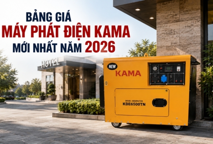 Hình ảnh Bảng giá máy phát điện Kama mới nhất năm 2026