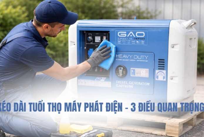 Hình ảnh Kéo dài tuổi thọ máy phát điện – 3 điều quan trọng