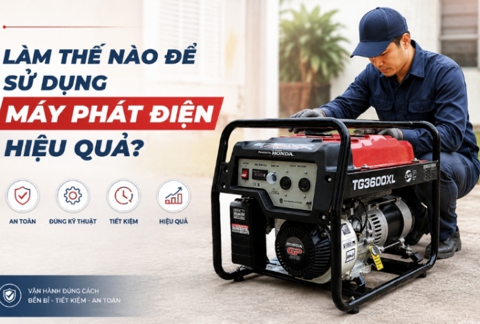 Hình ảnh Làm thế nào để sử dụng máy phát điện hiệu quả?