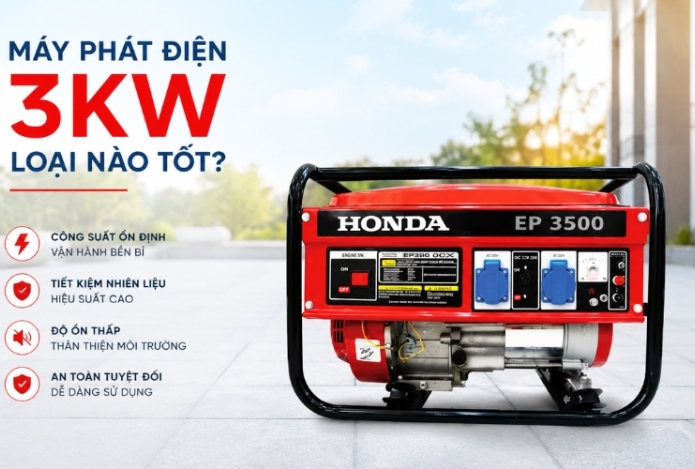 Hình ảnh Máy phát điện 3kw loại nào tốt? Top 4 máy bán chạy