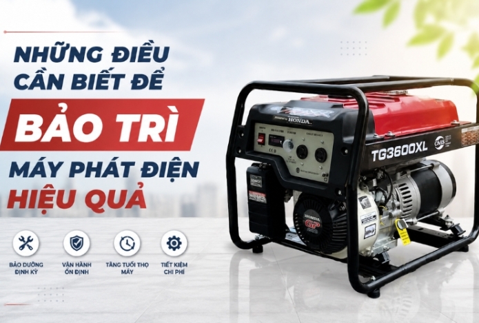Hình ảnh Những điều cần biết để bảo trì máy phát điện hiệu quả