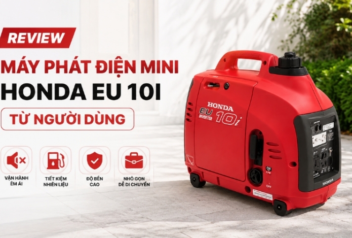 Hình ảnh Review máy phát điện mini Honda EU 10I từ người dùng