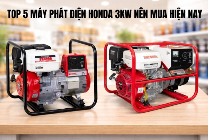 Top 5 máy phát điện honda 3kw nên mua hiện nay